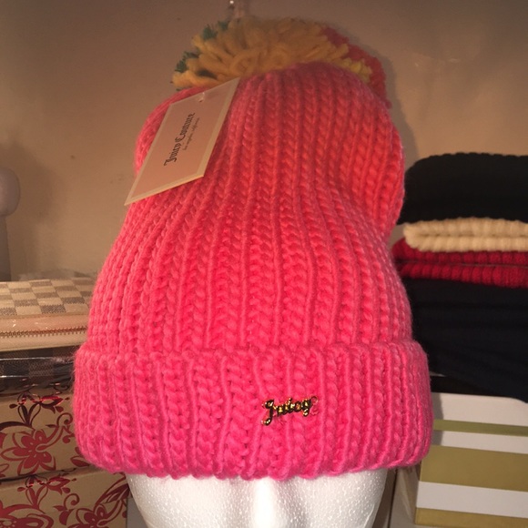 Juicy Couture Pom Pom Beanie - Picture 3 of 5